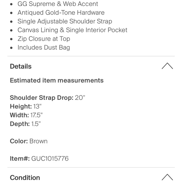 Gucci Hobo (Large) in Very Good Condition. - Picture 8 of 8